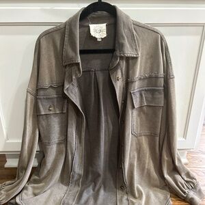 Oversized Green Cardigan / Jacket